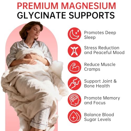 SAYIDON Magnesium Glycinat Gummies 500mg – Zuckerfreie Magnesium Gummis mit L-Theanin – Für Schlaf, Ruhe & Stressabbau bei Erwachsenen & Kindern ab 4 Jahren – Vegan, ohne Melatonin – Erdbeergeschmack, 60 Stück