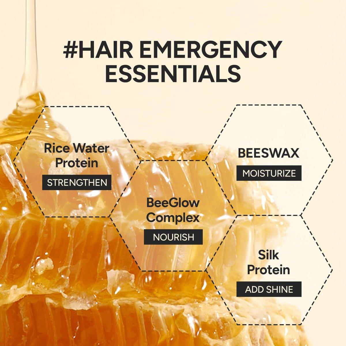 BANANAL Angereichertes Koreanisches Bonding Haaröl & Serum für Glanz & Schimmer, Haarpflege mit Reiswasserprotein, Seide & Bienenwachs, Leichte Frizz-Pflege, Mellow Honey, 70ml / 2,36 fl oz