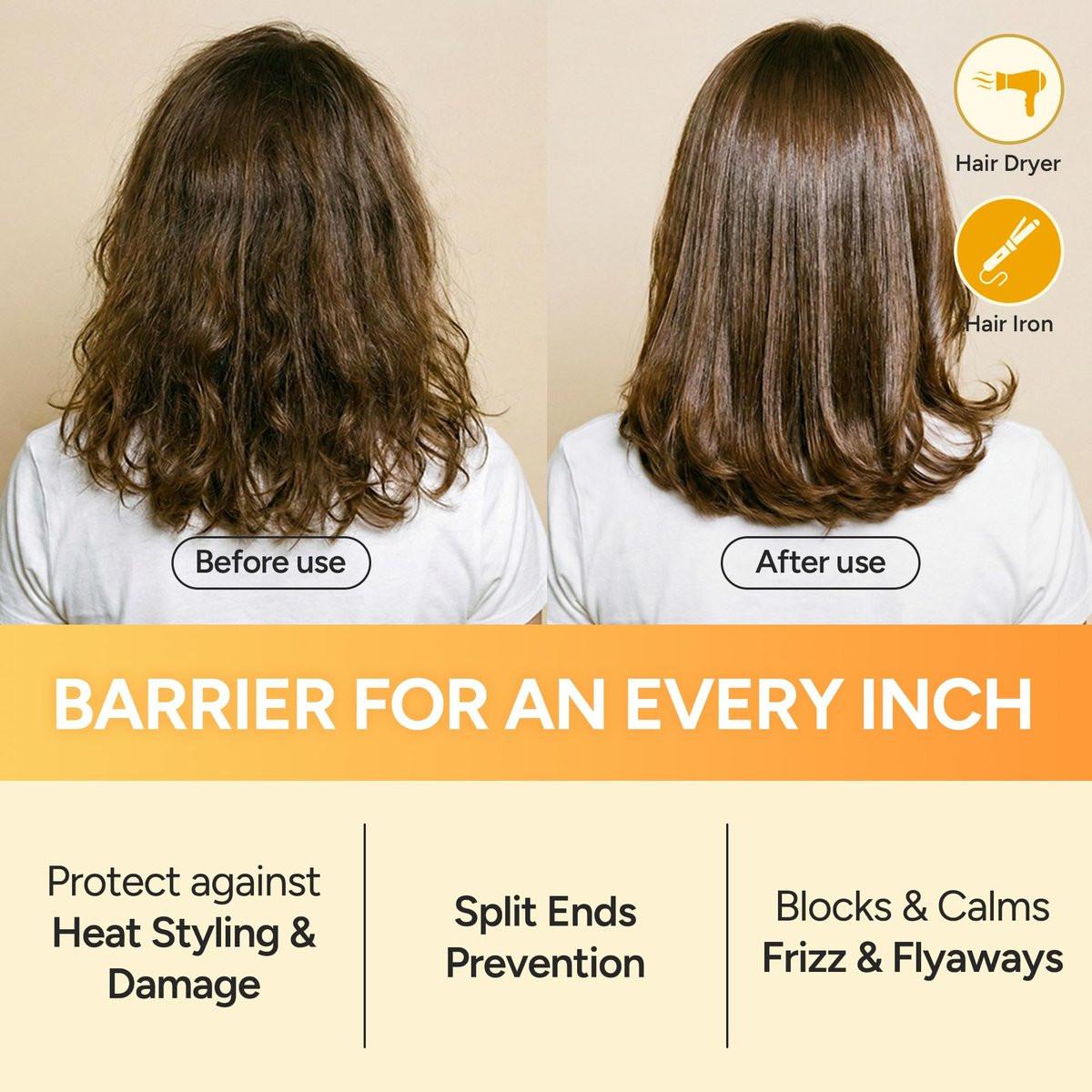 BANANAL Angereichertes Koreanisches Bonding Haaröl & Serum für Glanz & Schimmer, Haarpflege mit Reiswasserprotein, Seide & Bienenwachs, Leichte Frizz-Pflege, Mellow Honey, 70ml / 2,36 fl oz