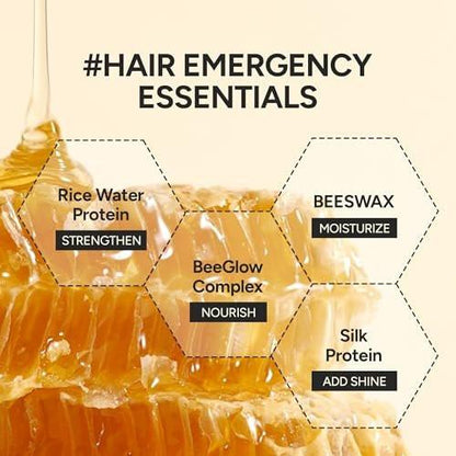BANANAL Angereichertes Koreanisches Bonding Haaröl & Serum für Glanz & Schimmer, Haarpflege mit Reiswasserprotein, Seide & Bienenwachs, Leichte Frizz-Pflege, Mellow Honey, 70ml / 2,36 fl oz