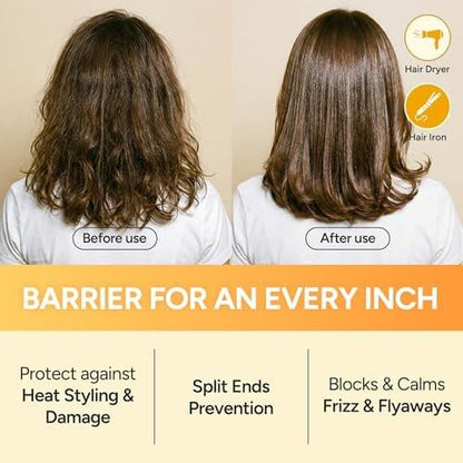 BANANAL Angereichertes Koreanisches Bonding Haaröl & Serum für Glanz & Schimmer, Haarpflege mit Reiswasserprotein, Seide & Bienenwachs, Leichte Frizz-Pflege, Mellow Honey, 70ml / 2,36 fl oz