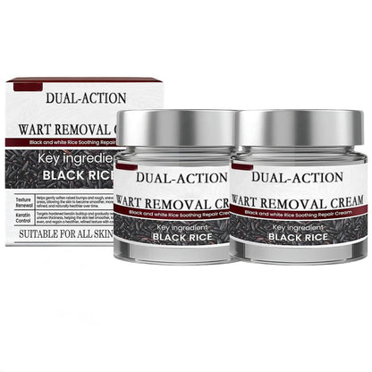 KeraErase Dual-Action Renewal Cream – Schwarzer & Weißer Reis Beruhigende Pflegecreme, 2er-Pack, 0,88 Fl Oz