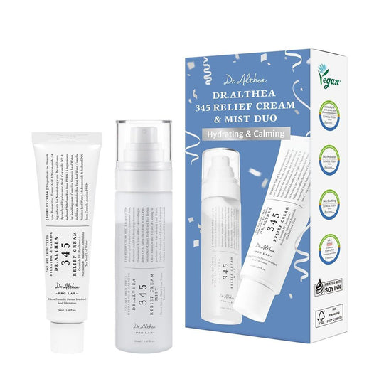 Dr.Althea 345 Relief Cream & Mist Duo – Beruhigende Pflege für empfindliche Haut | Veganes Koreanisches Hautpflege-Set