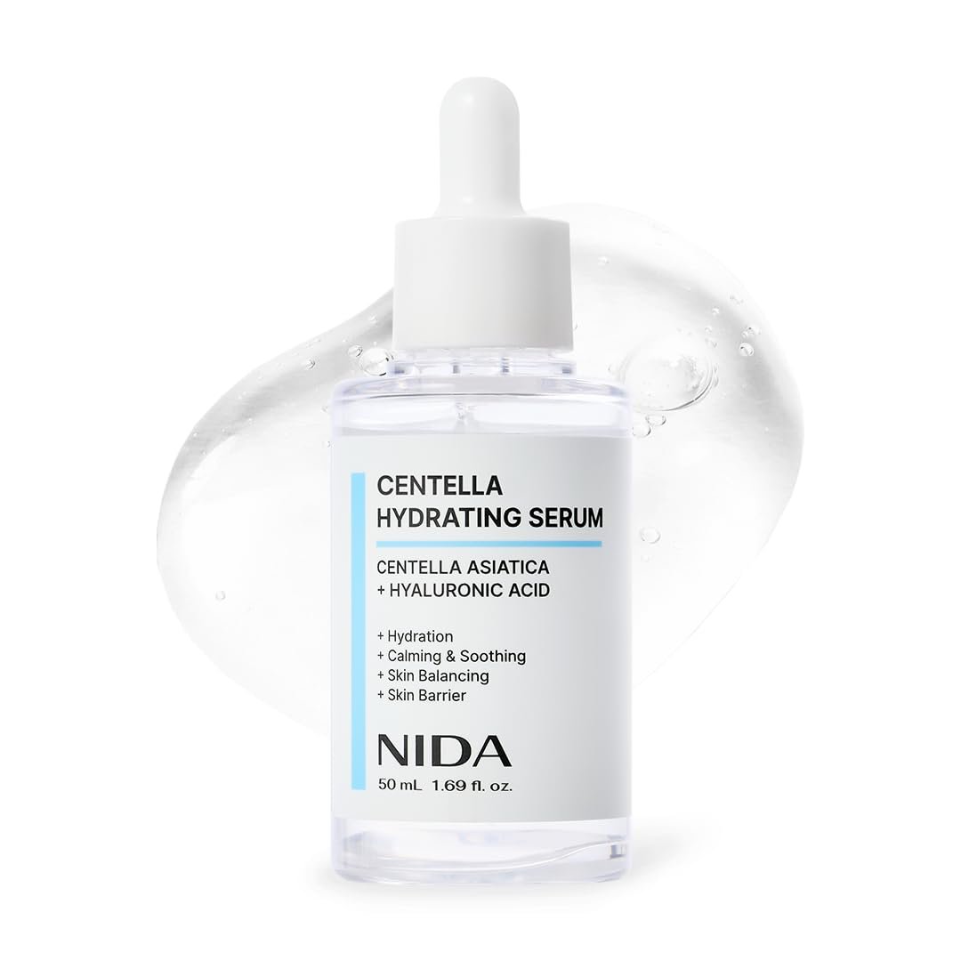 NIDA Centella Hydrating Serum | Centella Asiatica, Hyaluronsäure | Feuchtigkeit, Beruhigend & Ausgleichend, Hautbarriere | 1,69 fl oz, 50 ml (Aktualisiert)