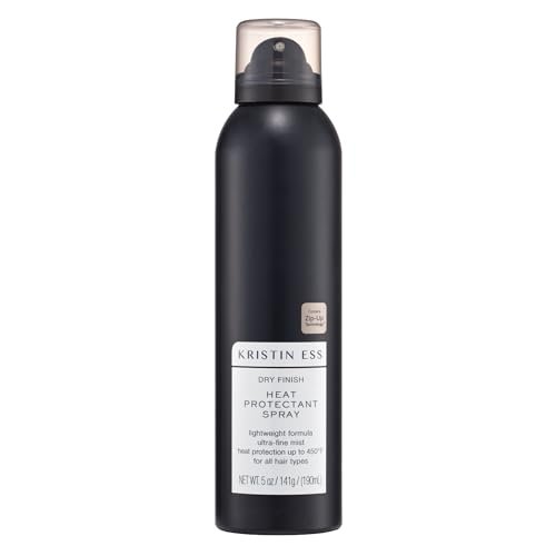 Kristin Ess Trockenhitzeschutzspray - Frizz-Kontrolle & Glanzverstärkung beim Föhnen - Anti-Feuchtigkeit Thermal Hitzeschutz - Repariert & Schützt Haar bis 450 Grad - Frischer Birnenduft (150 ml)