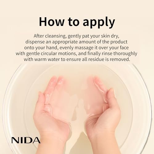 NIDA Weißes Reiskörner-Peeling-Serum | 1,69 fl.oz., 50 ml | Tägliches sanftes Peeling-Gesichtspeeling für abgestorbene Hautzellen – für alle Hauttypen, Koreanische Hautpflege