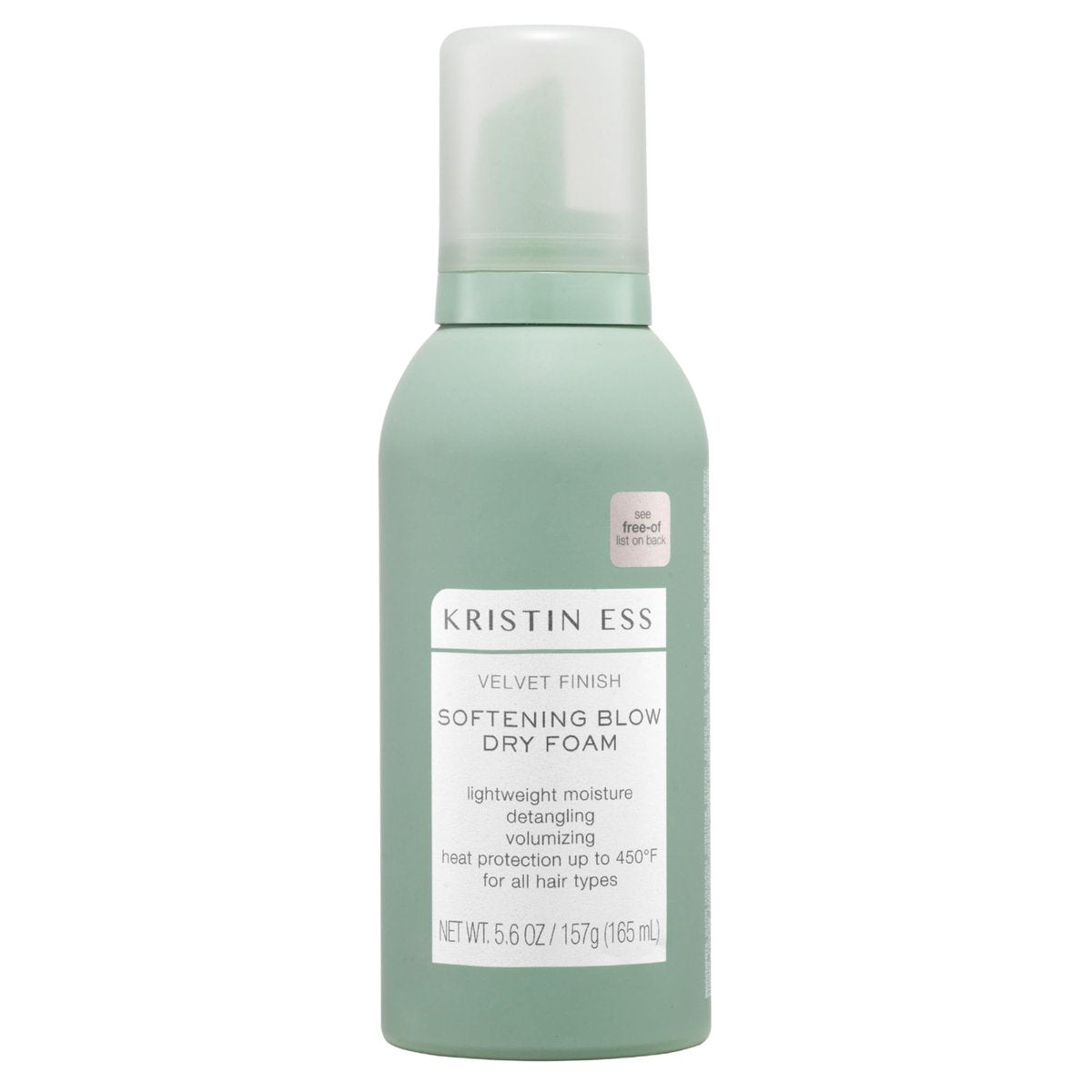 Kristin Ess Hitzeschutz-Mousse für Frauen – 4-in-1 Volumen-Stylingschaum für den Blowout, der pflegt, entwirrt, Glanz verleiht und Frizz reduziert – für langanhaltende Frisuren von feinem bis lockigem Haar
