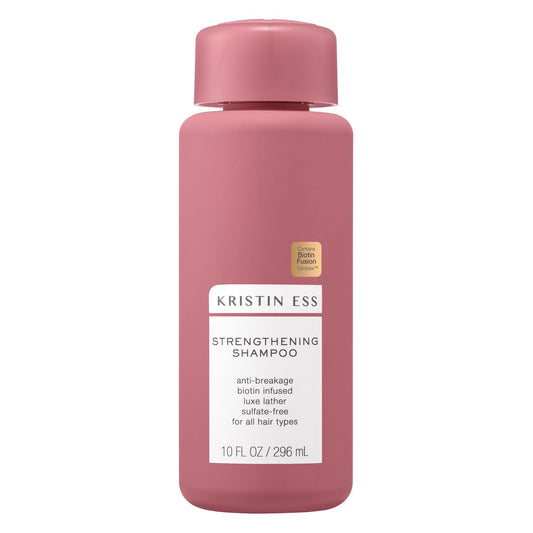 Kristin Ess Biotin Shampoo – Sulfatfrei & farbsicher – Fördert gesundes Haarwachstum, stärkt & pflegt trockenes, geschädigtes Haar – Anti-Bruch stärkendes Biotin-Repair-Shampoo für Volumen – Vegan