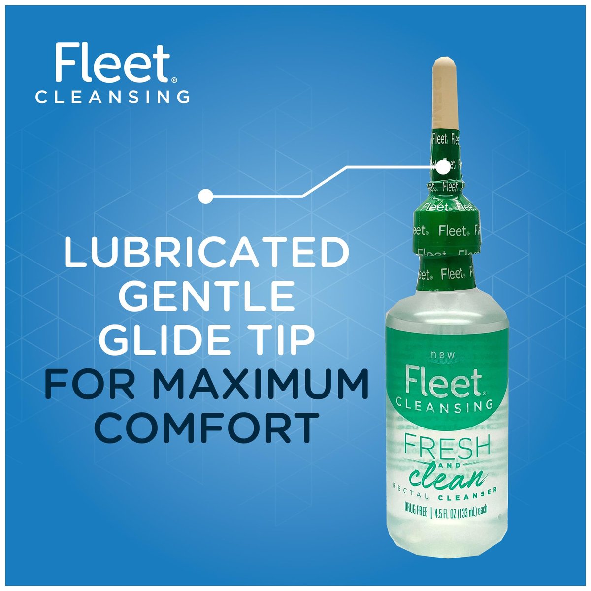 Fleet Fresh and Clean Saline Rektalreiniger, Kochsalzlösung Analdusche, 2 Flaschen à 133 ml