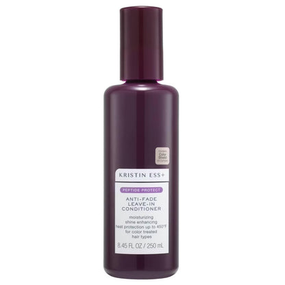 Kristin Ess+ Anti-Fade Feuchtigkeitsspendender Leave-in Conditioner mit UV-Farb-Schutz & Peptiden für langanhaltende Farbbrillanz, leicht, Anti-Frizz Hitzeschutz - Sulfat- & Parabenfrei, vegan, 250 ml