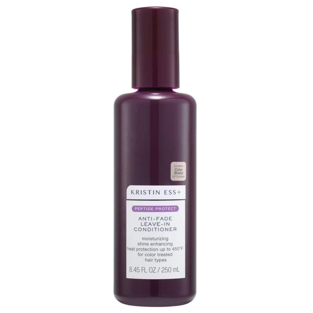 Kristin Ess+ Anti-Fade Feuchtigkeitsspendender Leave-in Conditioner mit UV-Farb-Schutz & Peptiden für langanhaltende Farbbrillanz, leicht, Anti-Frizz Hitzeschutz - Sulfat- & Parabenfrei, vegan, 250 ml