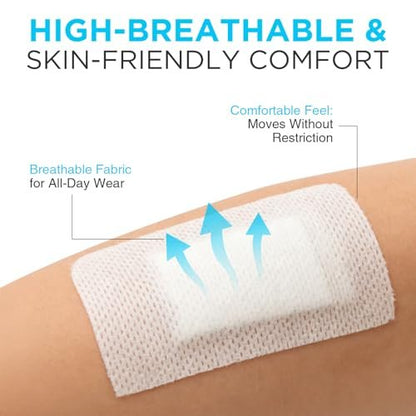 OK TAPE Sanftes chirurgisches Klebeband für empfindliche Haut, atmungsaktives medizinisches Tape für Wundverbände und postoperative Versorgung, sicherer Halt zur Fixierung von Mullbinden, latexfrei, 4" x 11 Yards