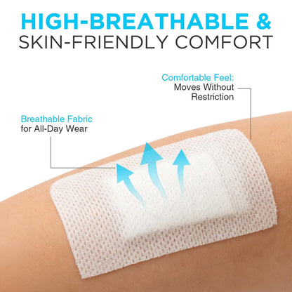 OK TAPE Sanftes chirurgisches Klebeband für empfindliche Haut, atmungsaktives medizinisches Tape für Wundverbände und postoperative Versorgung, sicherer Halt zur Fixierung von Mullbinden, latexfrei, 4" x 11 Yards