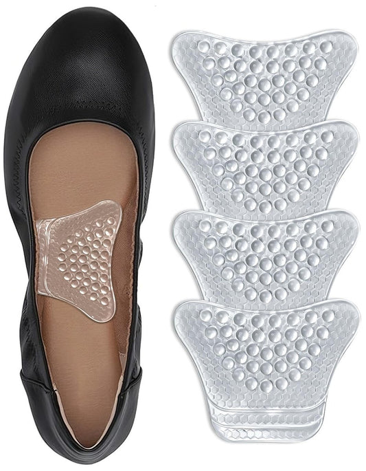 Dr. Archrevive Fußgewölbe-Stützeinlagen für Frauen, verstellbares 3-Stufen-System gegen Plantarfasziitis, unsichtbares Bio-Gel, Schmetterlingskontur für Absätze, Flats & Sandalen (2 Paar, Niedriges Fußgewölbe)