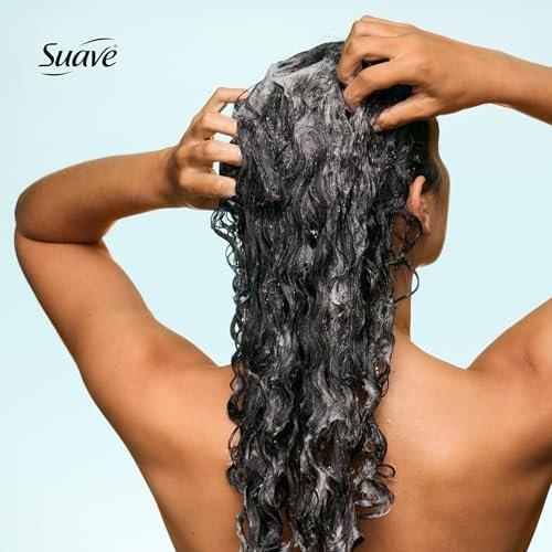 Suave Moisture Repair Sulfatfreies Shampoo mit Hyaluronsäure & Aloe Vera – Feuchtigkeitsspendend für trockenes, geschädigtes Haar, 4er-Pack, 28 FL OZ