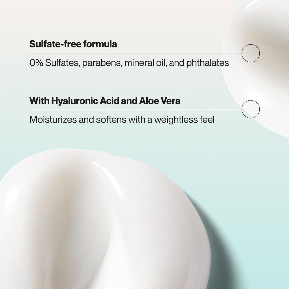 Suave Moisture Repair Sulfatfreier Conditioner mit Hyaluronsäure & Aloe Vera – Feuchtigkeitsspendend für trockenes, geschädigtes Haar, 4er-Pack, 28 Fl Oz