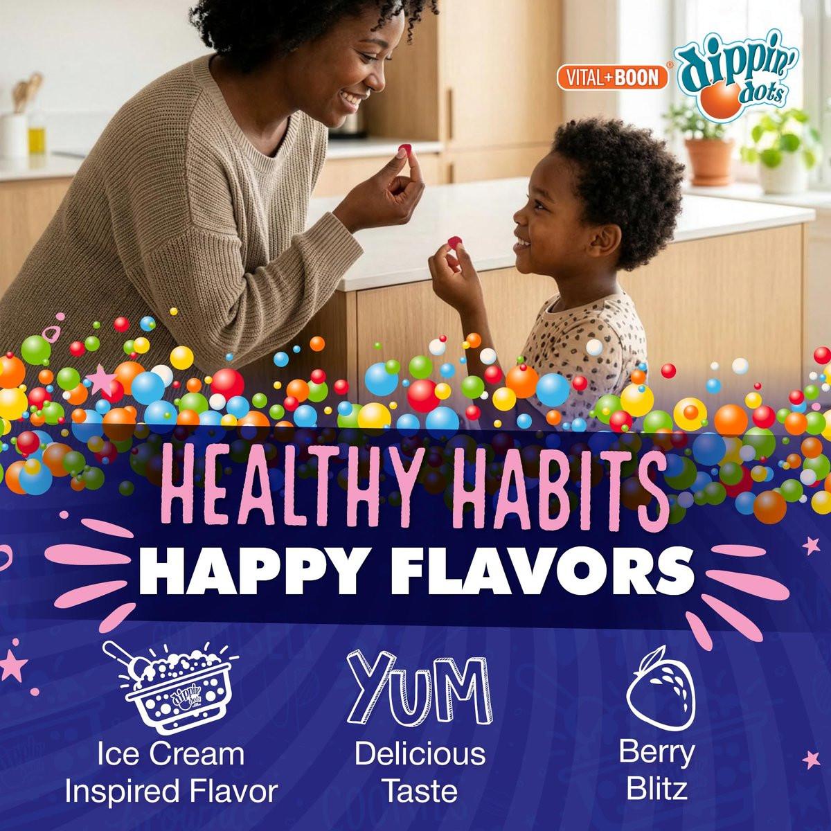 Dippin' Dots Extra Stark Melatonin 20 mg Gummis für Erwachsene – Melatonin Gummis mit 20 mg pro Portion – Veganes Nachtruhe-Supplement – Hergestellt mit natürlichen Farben & Aromen (60 Stück)