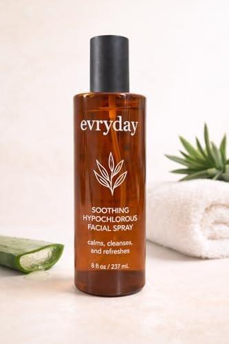 evryday™ Hypochlorige Säure Spray für Gesicht und Körper 240 ml | Sanfter Gesichtsnebel für empfindliche, gereizte und zu Akne neigende Haut | pH-ausgeglichenes tägliches Tonikum & Piercingpflege