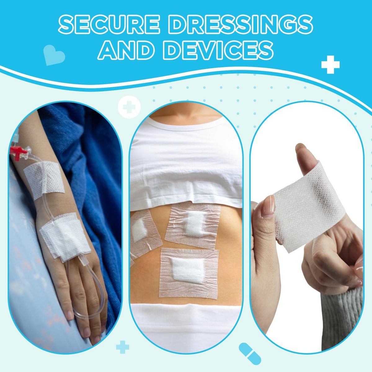 OK TAPE Medizinisches Chirurgisches Tape (1 Rolle) für empfindliche Haut – Weiches, poröses, atmungsaktives Vlies-Mikropore-Tape, hypoallergenes Hauttape zur Fixierung von Wundverbänden und Kompressen, 4" x 11 Yards