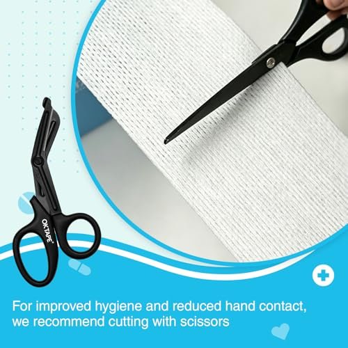 OK TAPE Medizinisches Chirurgisches Tape (1 Rolle) für empfindliche Haut – Weiches, poröses, atmungsaktives Vlies-Mikropore-Tape, hypoallergenes Hauttape zur Fixierung von Wundverbänden und Kompressen, 4" x 11 Yards