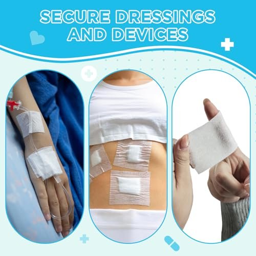 OK TAPE Medizinisches Chirurgisches Tape (1 Rolle) für empfindliche Haut – Weiches, poröses, atmungsaktives Vlies-Mikropore-Tape, hypoallergenes Hauttape zur Fixierung von Wundverbänden und Kompressen, 4" x 11 Yards
