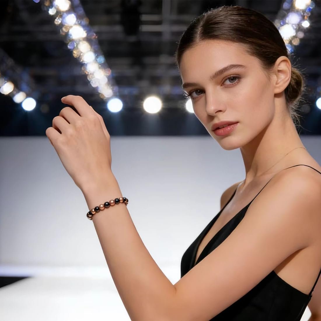 2er-Pack Kupferarmband für Damen und Herren mit Hämatit und Magneten – Schmerzlinderung, Gesundheitsgeschenk zum Valentinstag, Muttertag