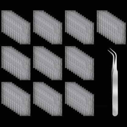 YBEATY 100 Stück Fiberglas-Nagelverlängerungs-Wrap-Set mit Pinzette – Nagelreparatur und Verstärkung für zu Hause und im Salon