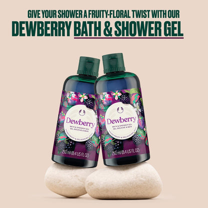 The Body Shop Dewberry Duschgel & Duschbad | Sanft schäumende Körperwäsche mit fruchtigem Duft | Vegan, für alle Hauttypen, 250 ml