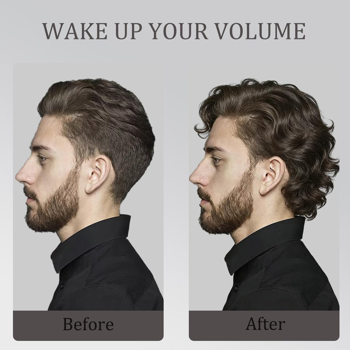ELIDENZ Texturkamm für Männer, 2 Stück + 1 Geschenk – natürlicher Textur- und Stylingkamm für flauschige Frisuren, ideal für die tägliche Pflege