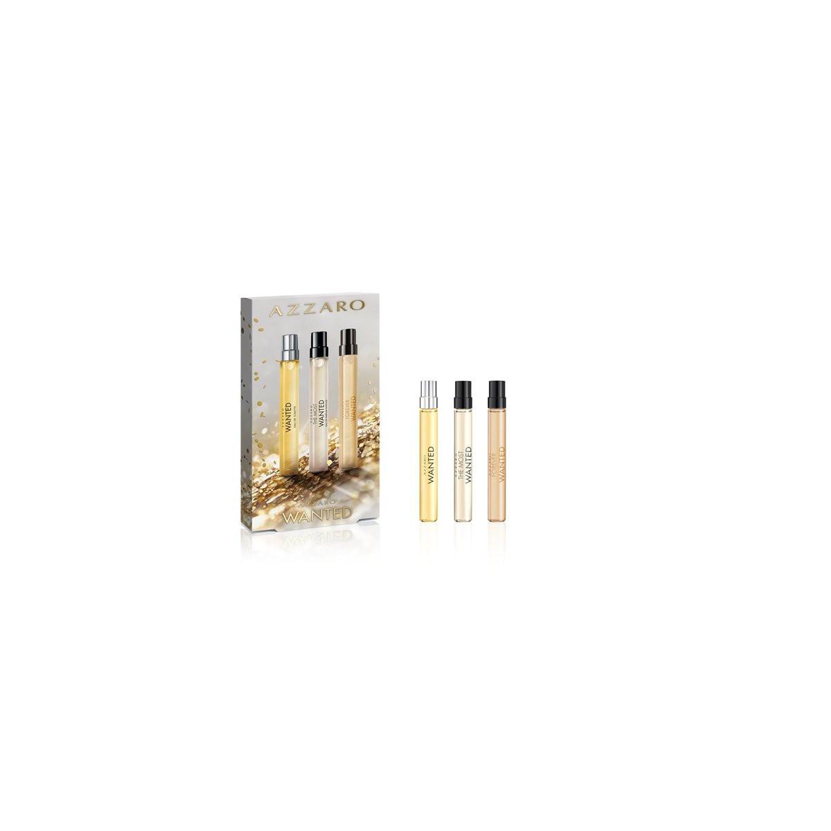 Azzaro The Most Wanted Entdeckungsset für Herren – 3-teiliges Duftpaket im Wert von 105 €: The Most Wanted Eau de Parfum Intense, The Most Wanted Eau de Toilette, Forever Wanted Elixir (3 x 0,31 Fl Oz)