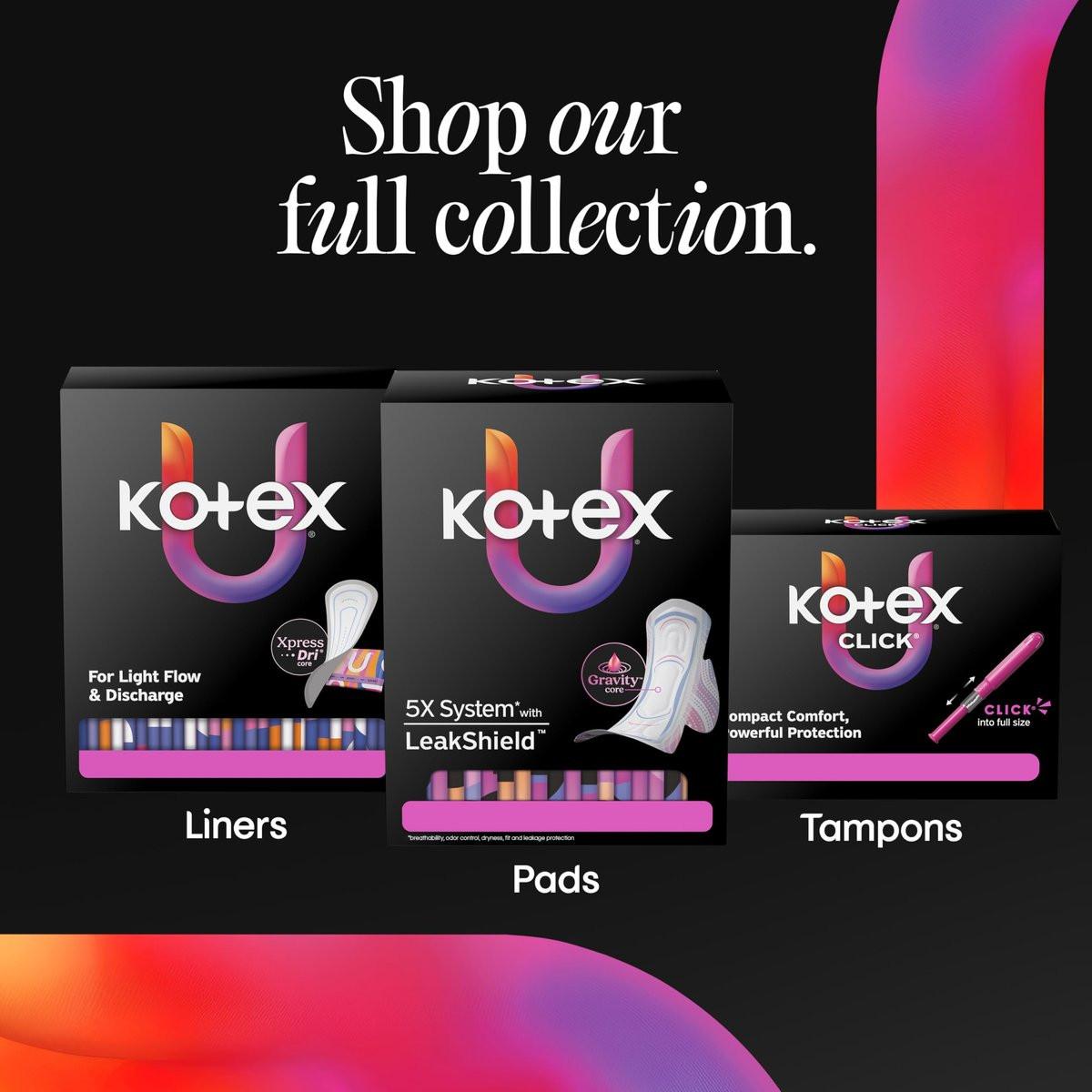 Kotex Ultra Thin Binden, starke Saugfähigkeit, 56 Stück (Verpackung kann variieren)