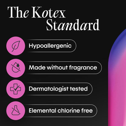 Kotex Ultra Thin Binden, starke Saugfähigkeit, 56 Stück (Verpackung kann variieren)