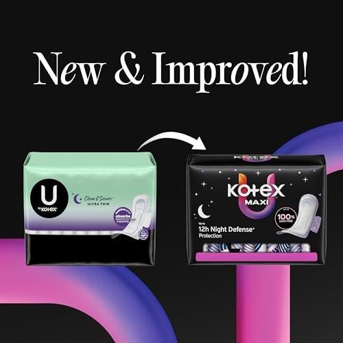 Kotex Overnight Maxi Binden, 39 Stück (Verpackung kann variieren)