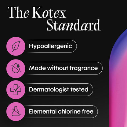 Kotex Overnight Maxi Binden, 39 Stück (Verpackung kann variieren)