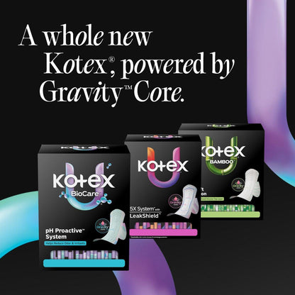 Kotex BioCare Tägliche Slipeinlagen, einzeln verpackt, leichte Saugfähigkeit, normale Länge, 56 Stück (Verpackung kann variieren)