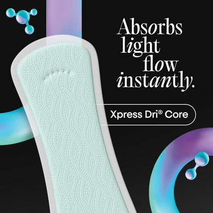 Kotex BioCare Tägliche Slipeinlagen, einzeln verpackt, leichte Saugfähigkeit, normale Länge, 56 Stück (Verpackung kann variieren)