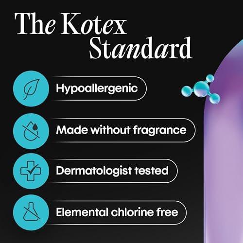 Kotex BioCare Tägliche Slipeinlagen, einzeln verpackt, leichte Saugfähigkeit, normale Länge, 56 Stück (Verpackung kann variieren)