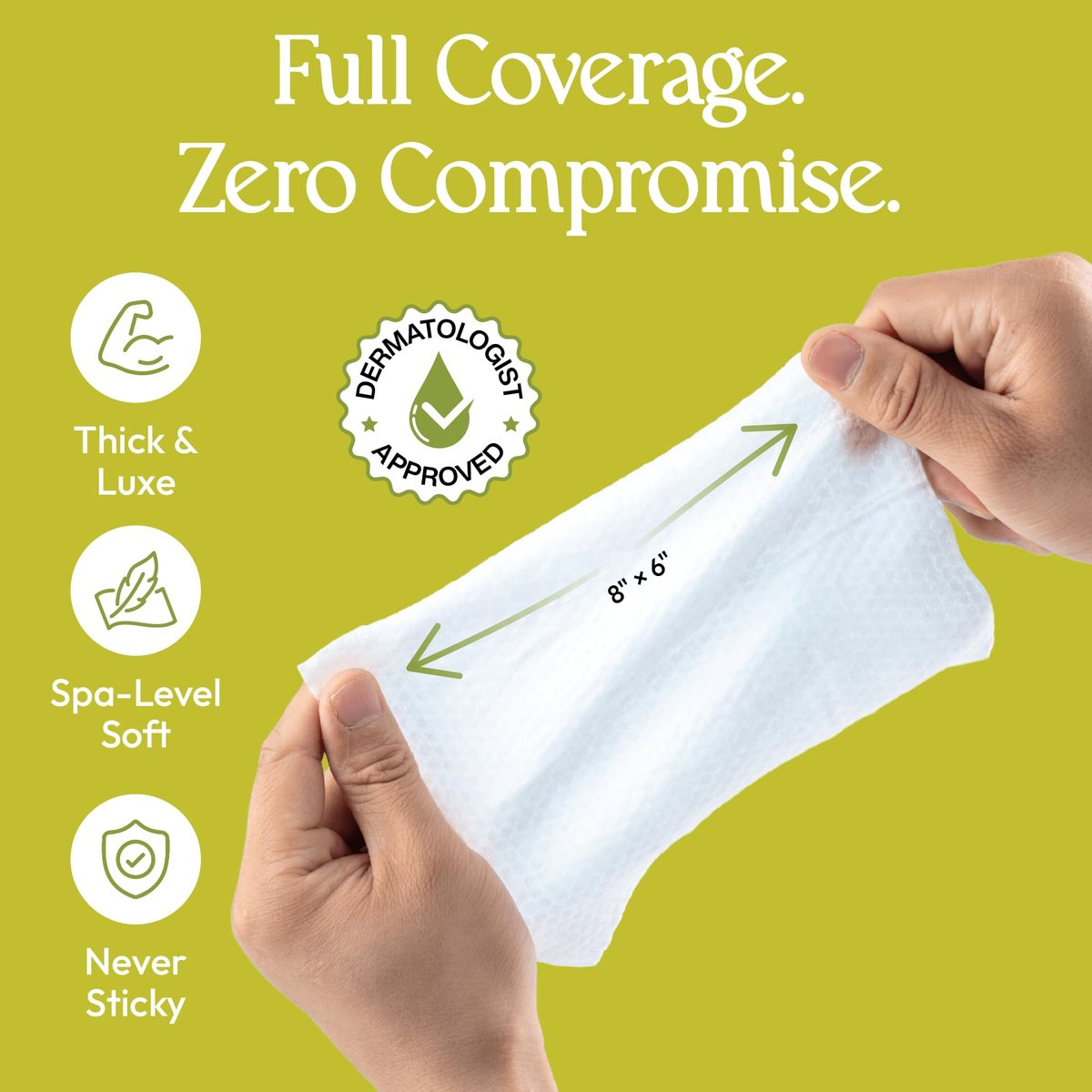 Fomin Mini Hand Sanitizer Tücher 9er Pack (8 Stück) - Honig Birne Mini Feuchttücher - pH-ausgeglichen, biologisch abbaubar, antibakterielle Handdesinfektionstücher für unterwegs - hypoallergen, pflanzlich