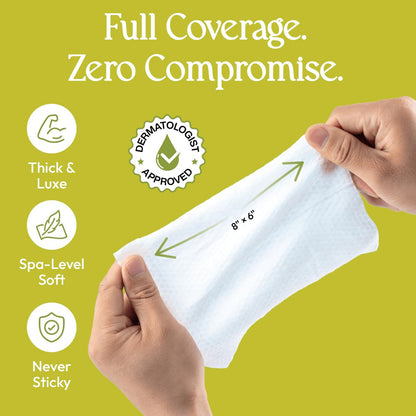 Fomin Mini Hand Sanitizer Tücher 9er Pack (8 Stück) - Honig Birne Mini Feuchttücher - pH-ausgeglichen, biologisch abbaubar, antibakterielle Handdesinfektionstücher für unterwegs - hypoallergen, pflanzlich