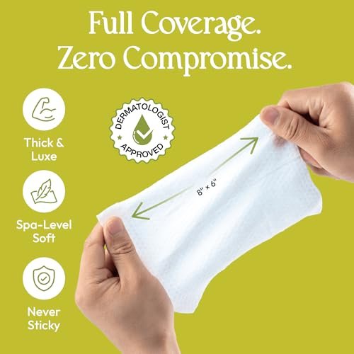 Fomin Mini Hand Sanitizer Tücher 9er Pack (8 Stück) - Honig Birne Mini Feuchttücher - pH-ausgeglichen, biologisch abbaubar, antibakterielle Handdesinfektionstücher für unterwegs - hypoallergen, pflanzlich