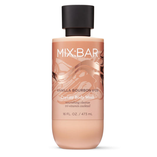 MIX:BAR Vanilla Bourbon Cremiges Duschgel für Frauen – Feuchtigkeitsspendend & Pflegend mit Niacinamid, Panthenol & Vitamin C – Vegan, Sulfatfrei, Parabenfrei, 473 ml