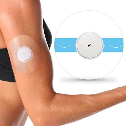 100 Stück Libre 2 Plus Sensorabdeckungen, wasserdicht, transparent, hypoallergen, latexfrei, Klebepflaster für Freestyle Libre 2/3, mit klebefreiem Zentrum, 15 Tage haltbar