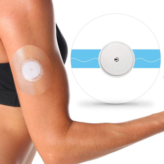 100 Stück Libre 2 Plus Sensorabdeckungen, wasserdicht, transparent, hypoallergen, latexfrei, Klebepflaster für Freestyle Libre 2/3, mit klebefreiem Zentrum, 15 Tage haltbar