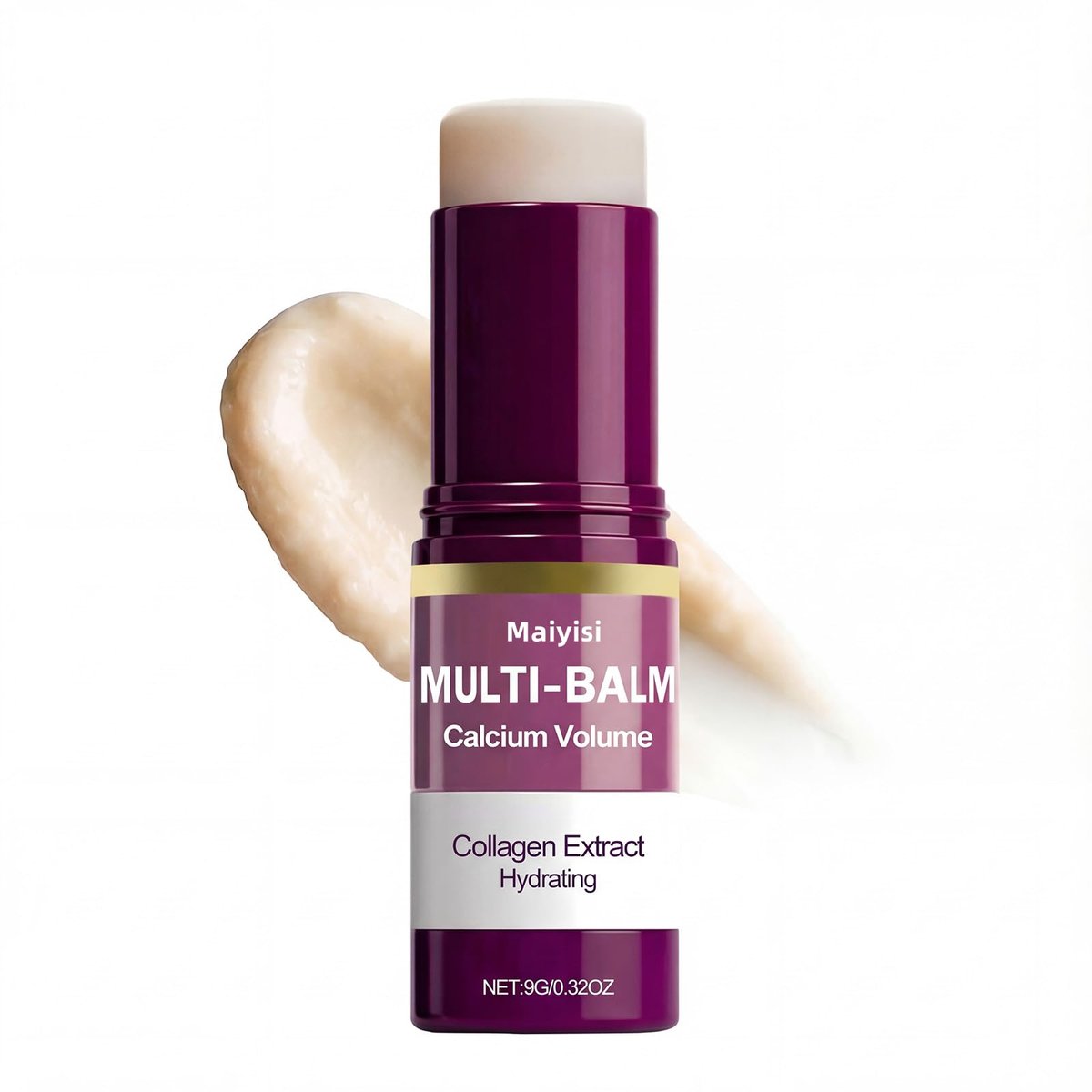 Maiyisi Calcium Volume Multi Balm Stick – Anti-Falten & Feuchtigkeitsspendende Collagen-Behandlung für Gesicht, Augen, Lippen und Hals, Straffend, Glättend und Pflegend (B1)