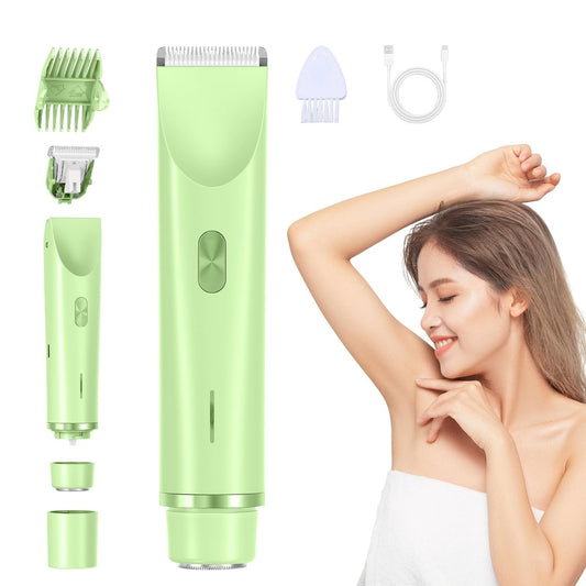 EcoVibe Bikini Trimmer – Elektrischer Rasierer für empfindliche Haut, IPX67 wasserdicht, USB-C wiederaufladbar, kabelloser Körperhaartrimmer für Bikinizone & Achseln