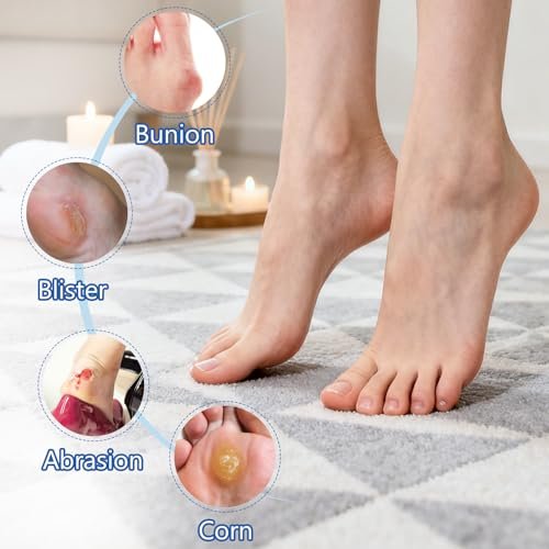 OAKDOLCHE 40 Stück Hydrogel Bunion Pads – Schmerzlinderung & Schutz vor Druck und Reibung, wasserfest, selbstklebend, für Männer und Frauen
