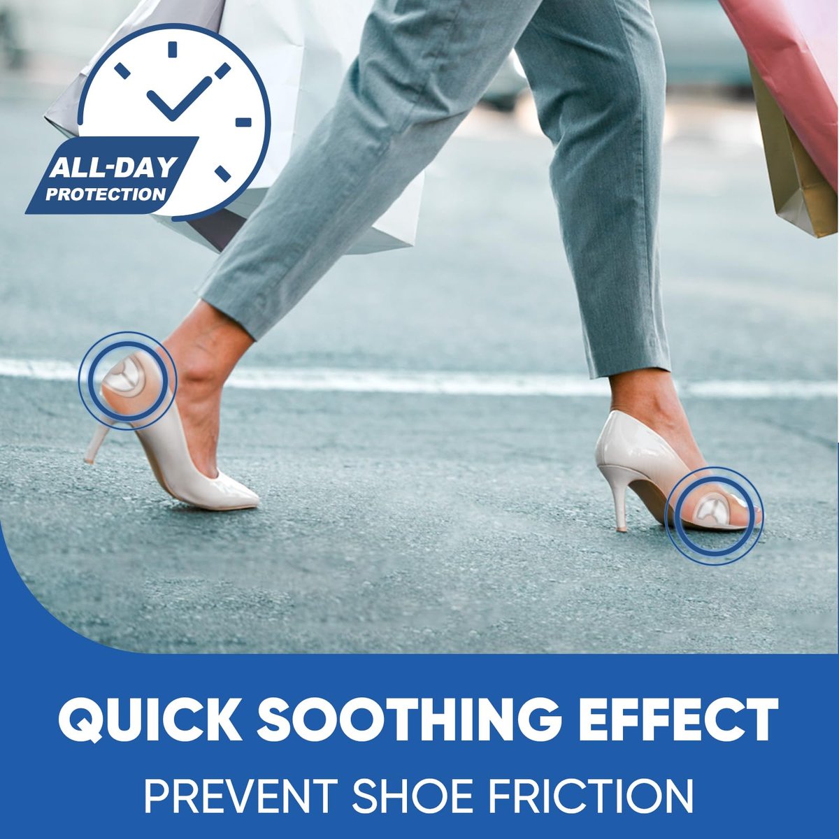 OAKDOLCHE 40 Stück Hydrogel Bunion Pads – Schmerzlinderung & Schutz vor Druck und Reibung, wasserfest, selbstklebend, für Männer und Frauen