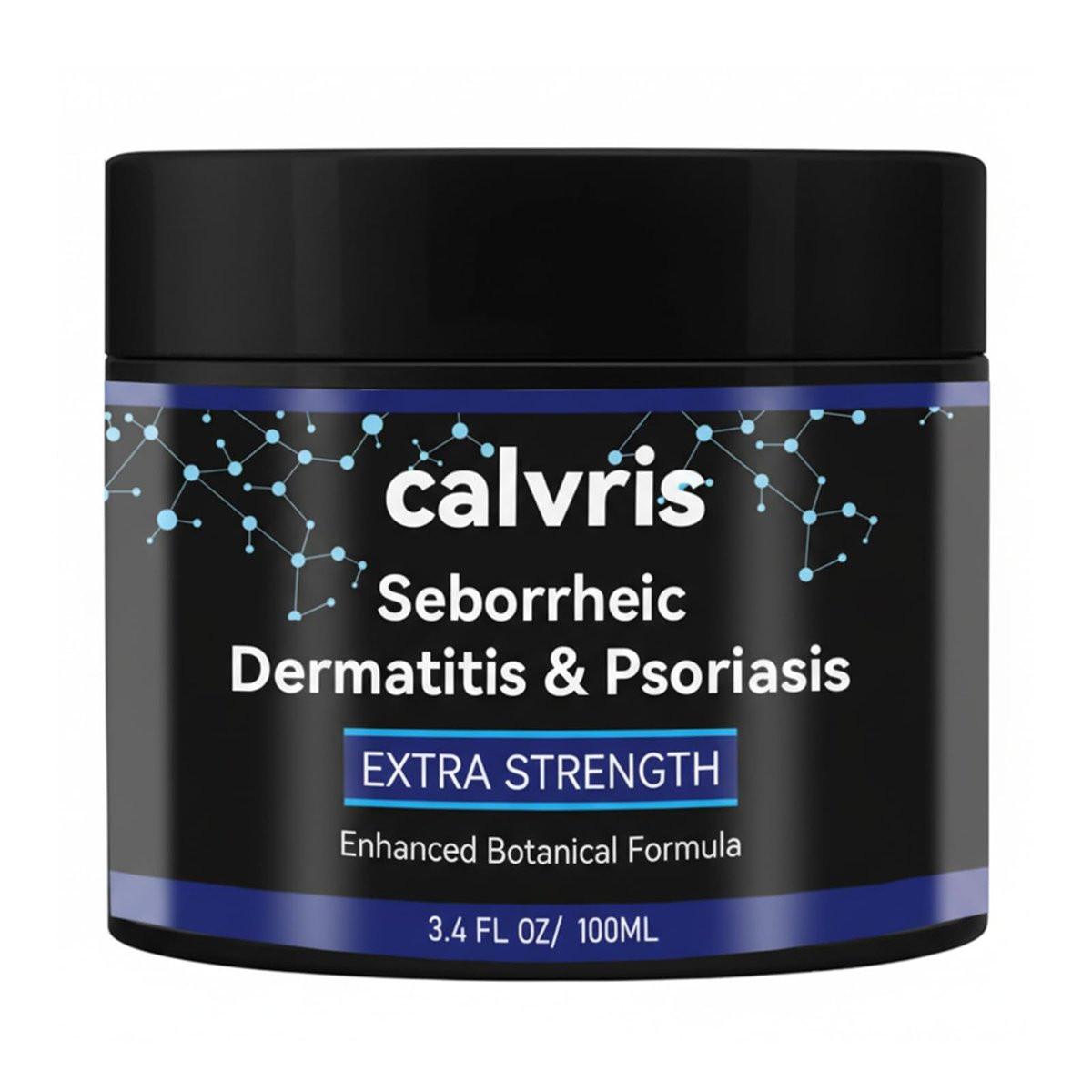 Calvris Extra Strength Kopfhautcreme – Schuppen & Juckreiz Linderung bei trockener Kopfhaut, verbesserte botanische Formel, beruhigt Irritationen, 100 ml