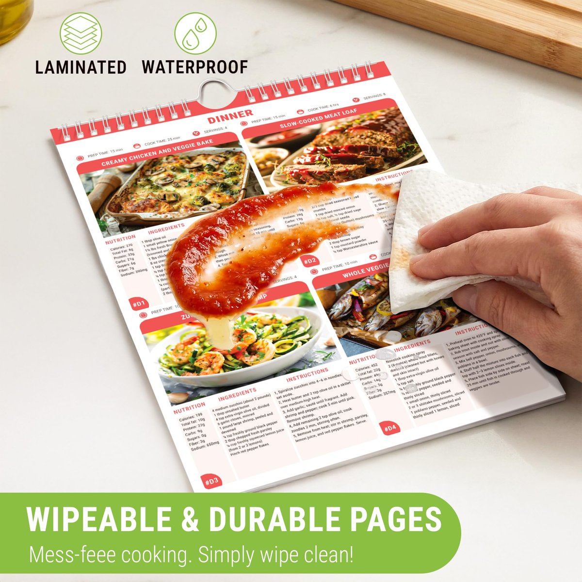 HAMIEW Diabetiker-Kochbuch für Anfänger – Einfach, Praktisch, Intelligent, Benutzerfreundlich – 4-Wochen-Ernährungsplan mit 80 Low-Carb-Rezepten, Typ-2-Diabetes-Lebensmitteltabelle, Einzigartiges Geschenk für Diabetiker