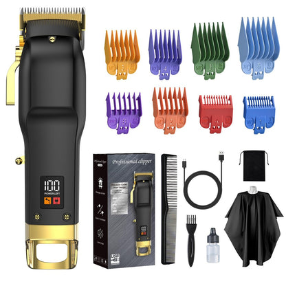 Elehomyou Haarschneider für Männer, Kabelloser Haartrimmer-Set mit 8 farbcodierten Aufsätzen, Haarschneidemaschine, Barttrimmer, Barber-Zubehör für Gesicht, Nacken und Körperpflege, ideales Geschenk, 15-teilig